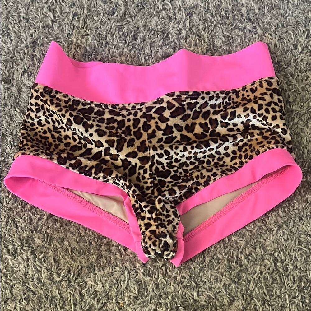 Kandi Kouture Pink and Leopard Print Bottoms